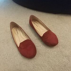 Suede flats